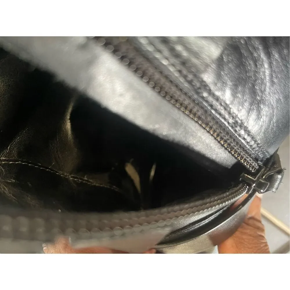 Coke Haan  Leather Stilleto mid ankle booties Black Size 6 B - Picture 12 of 15